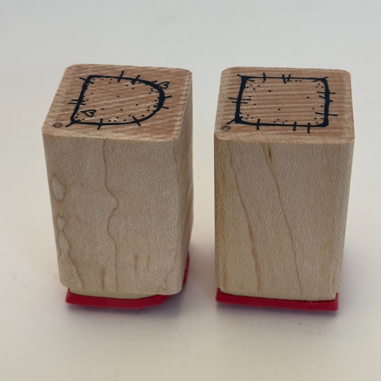 DOTS Rubber Stamps Country Patches Pockets Square Sewing Gift Tag Card Making