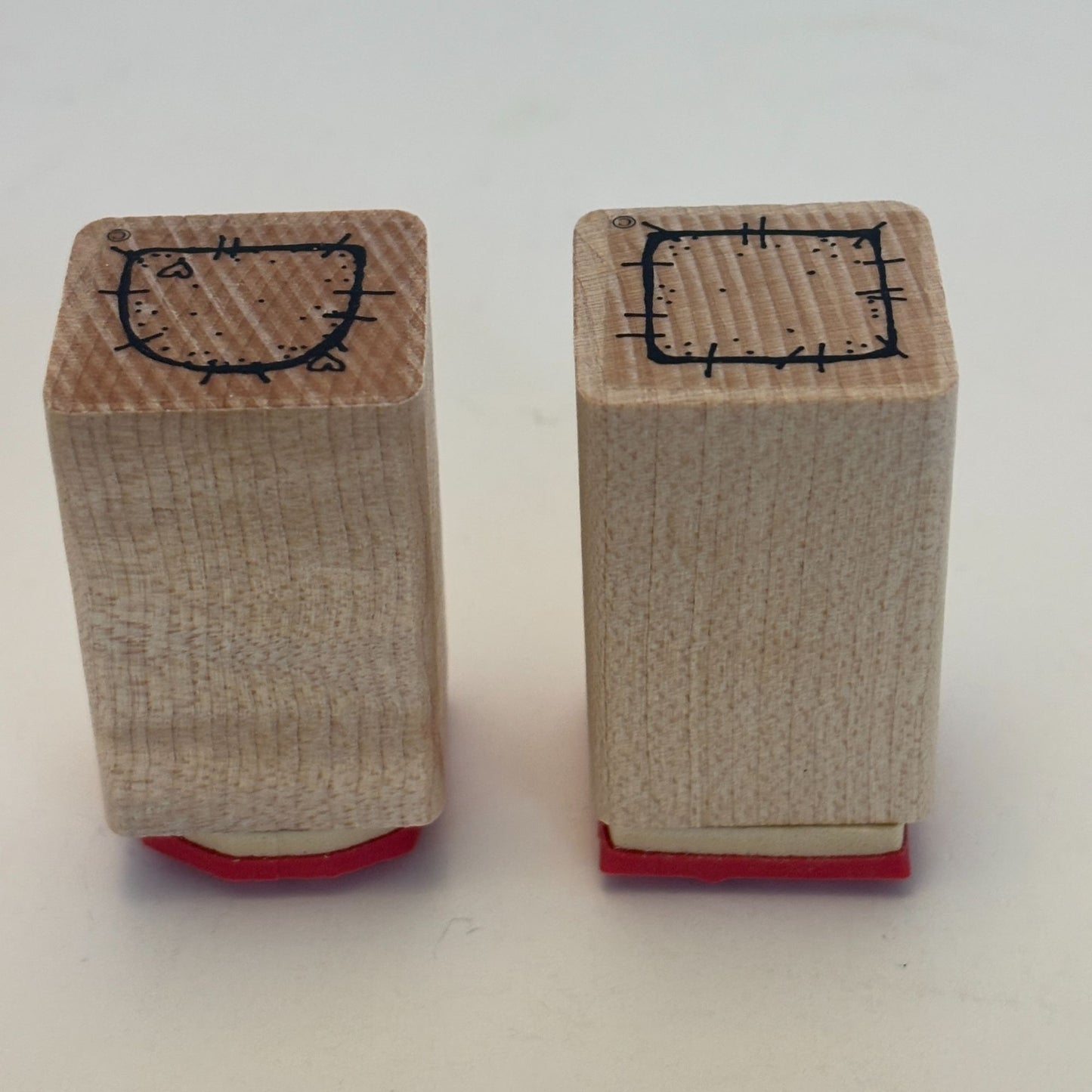 DOTS Rubber Stamps Country Patches Pockets Square Sewing Gift Tag Card Making