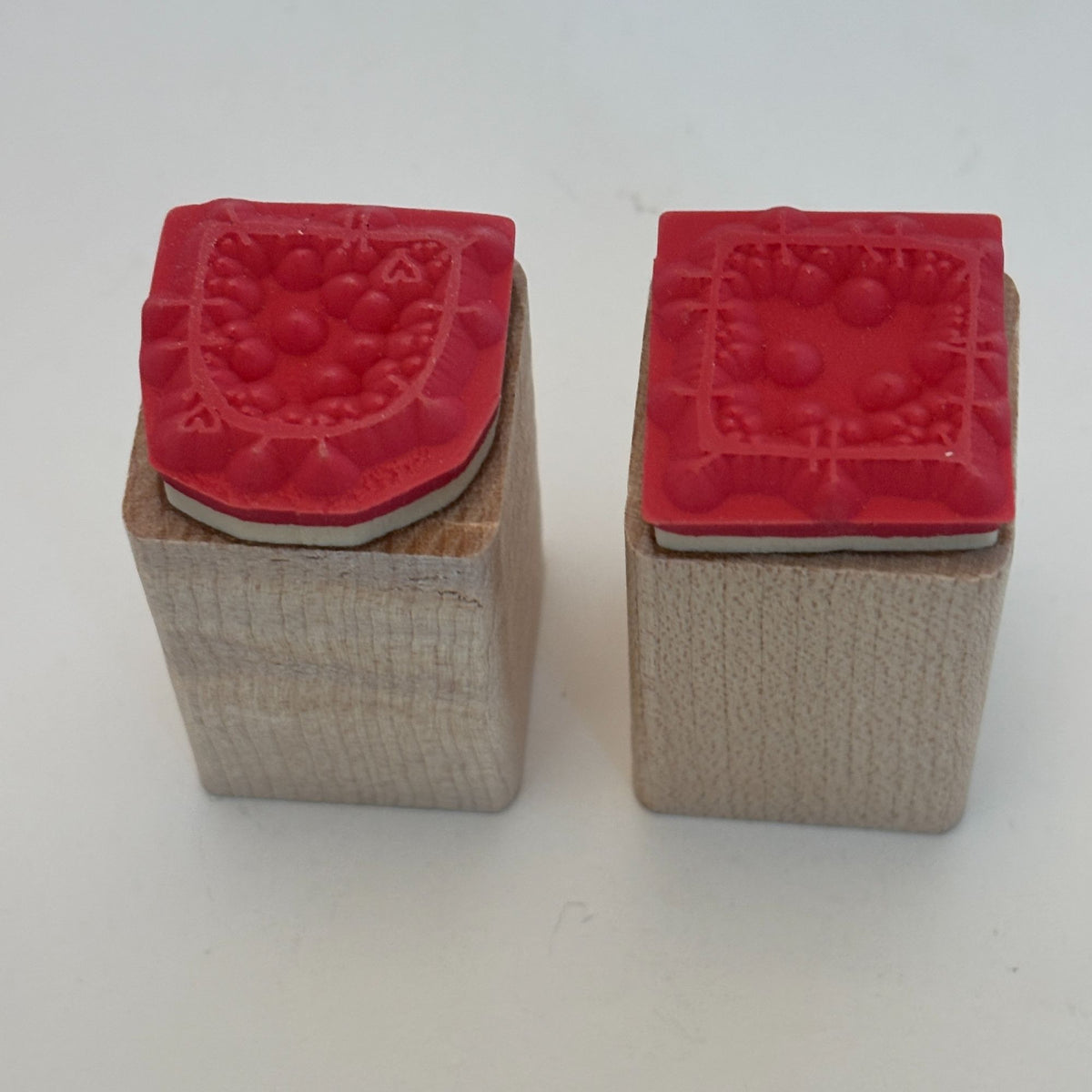 DOTS Rubber Stamps Country Patches Pockets Square Sewing Gift Tag Card Making