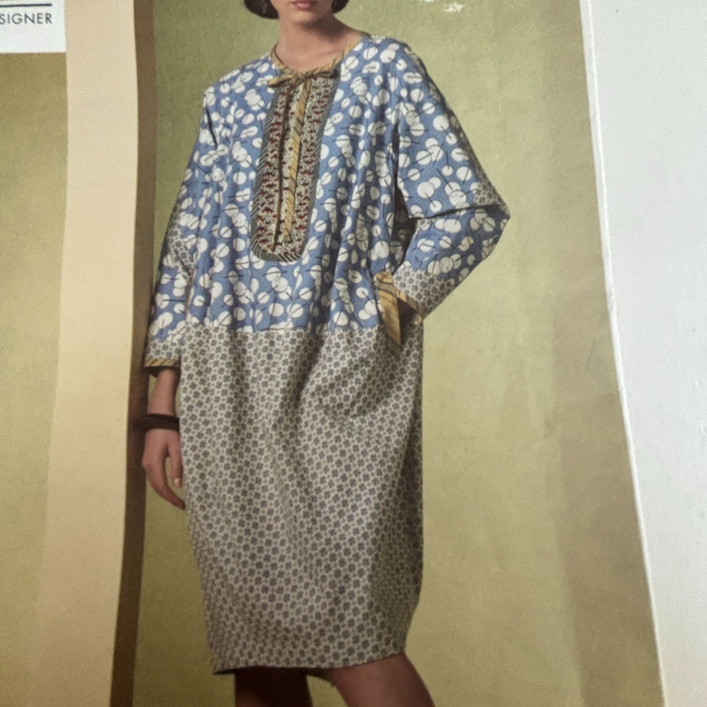 Vogue Sewing Pattern V1187 Koos Couture Tunic Dress 6-12 Modern Designer Loose Fit Uncut