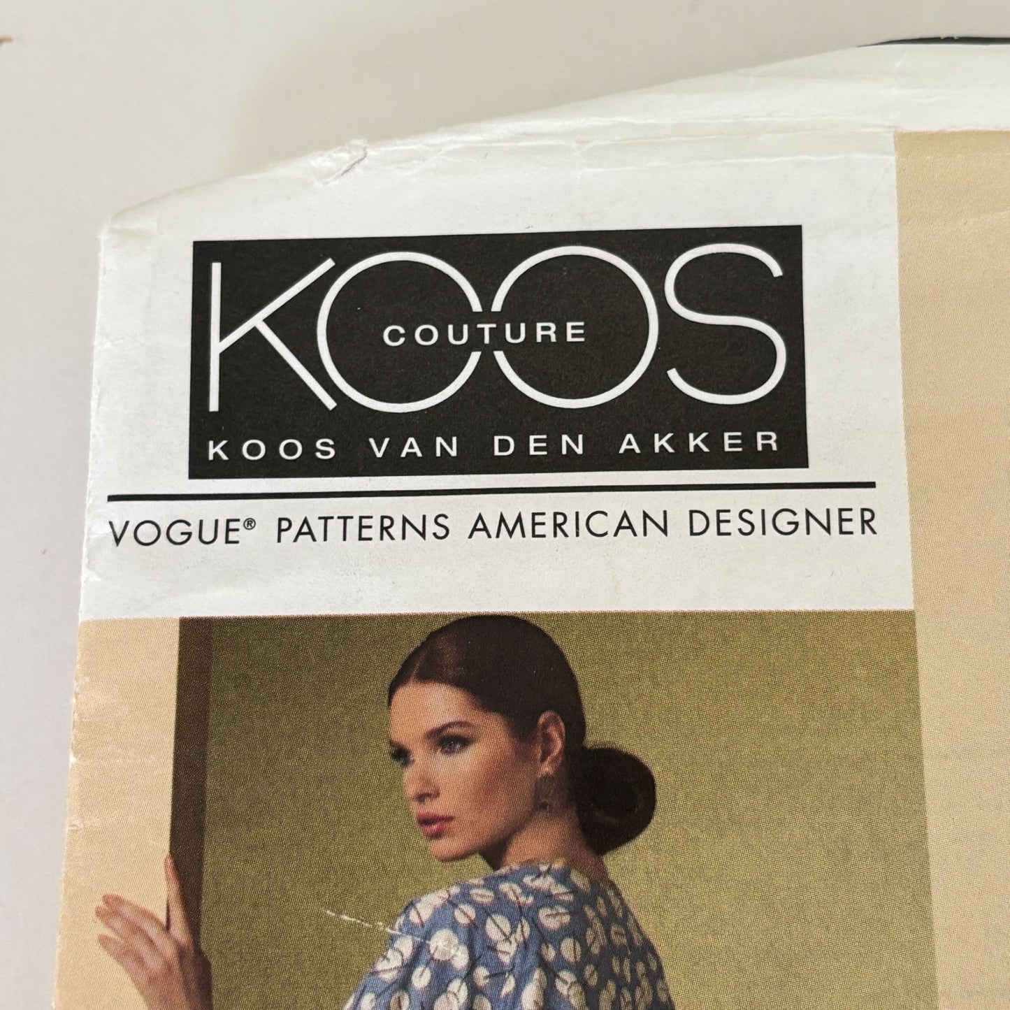 Vogue Sewing Pattern V1187 Koos Couture Tunic Dress 6-12 Modern Designer Loose Fit Uncut