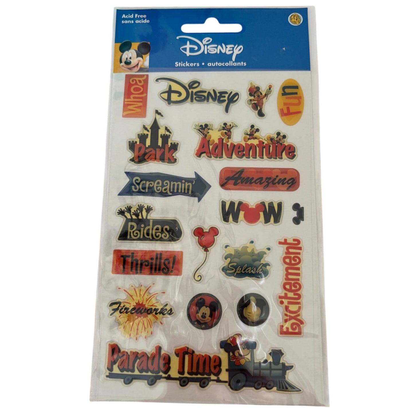 Mickey Mouse Gem Stickers Disney Cruise Disneyland Vacation Theme Park Scrapbook