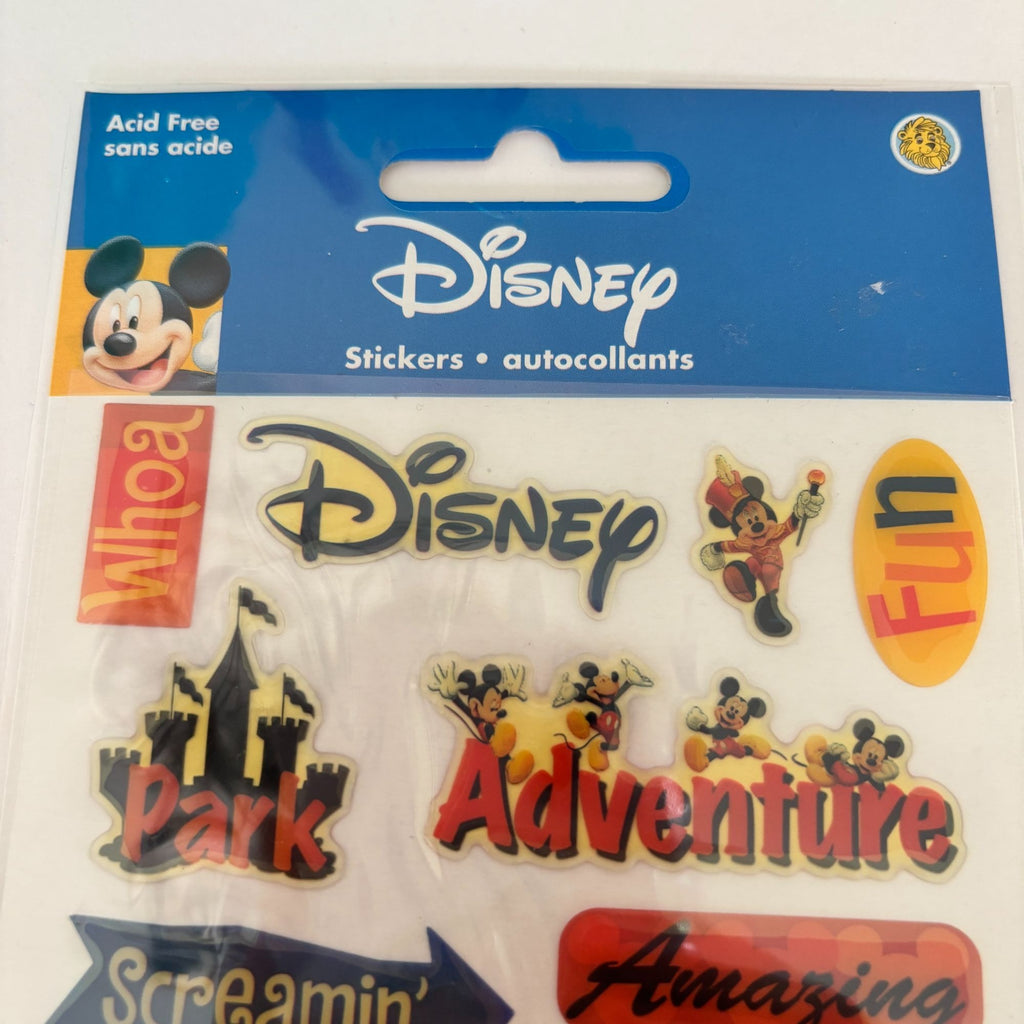 Mickey Mouse Gem Stickers Disney Cruise Disneyland Vacation Theme Park Scrapbook