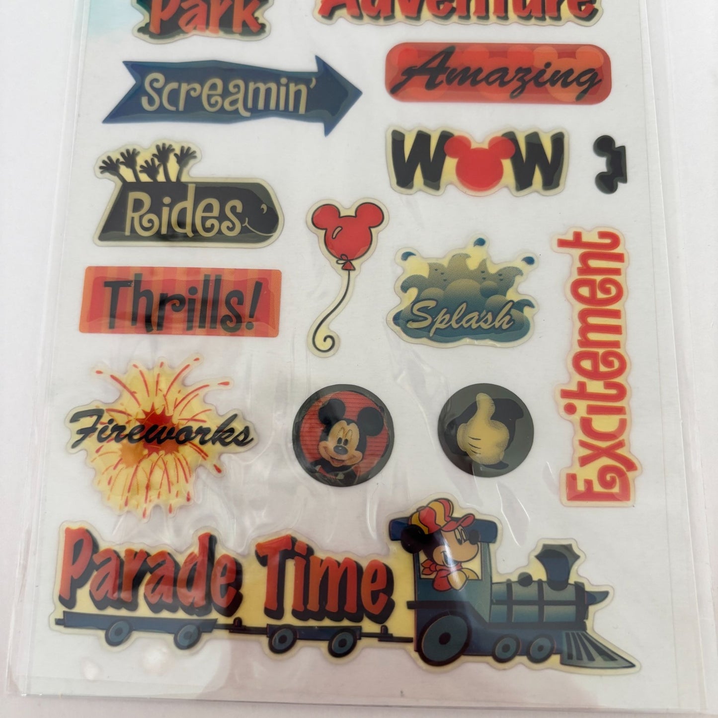 Mickey Mouse Gem Stickers Disney Cruise Disneyland Vacation Theme Park Scrapbook
