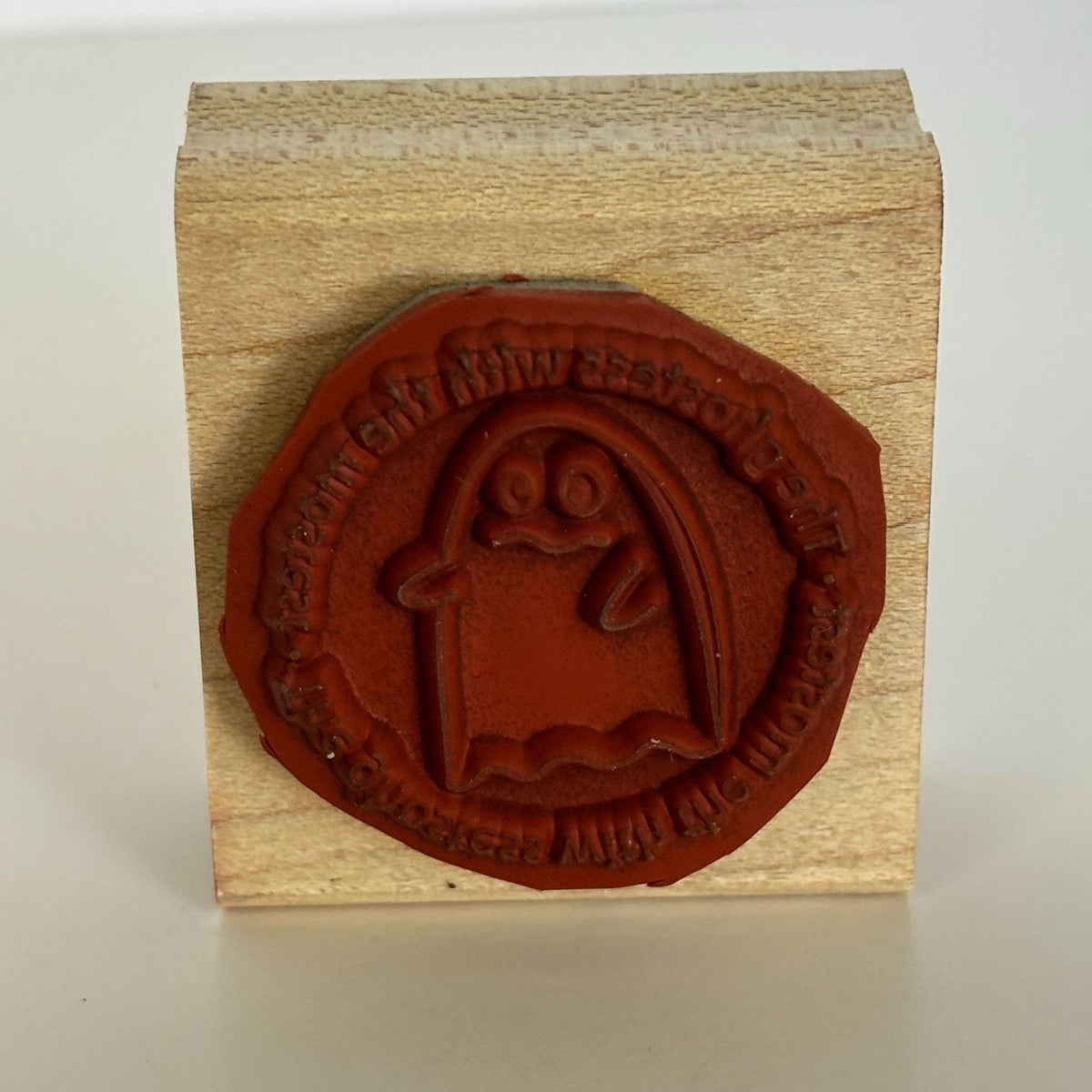 Stampin Up Rubber Stamp Ghost Design "Ghostess With The Mostest" For Card Making