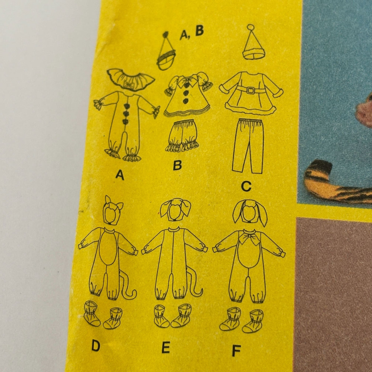 Simplicity Sewing Pattern 4465 Toddler Costumes Halloween Clown Tiger Bunny Santa Dalmatian Dog