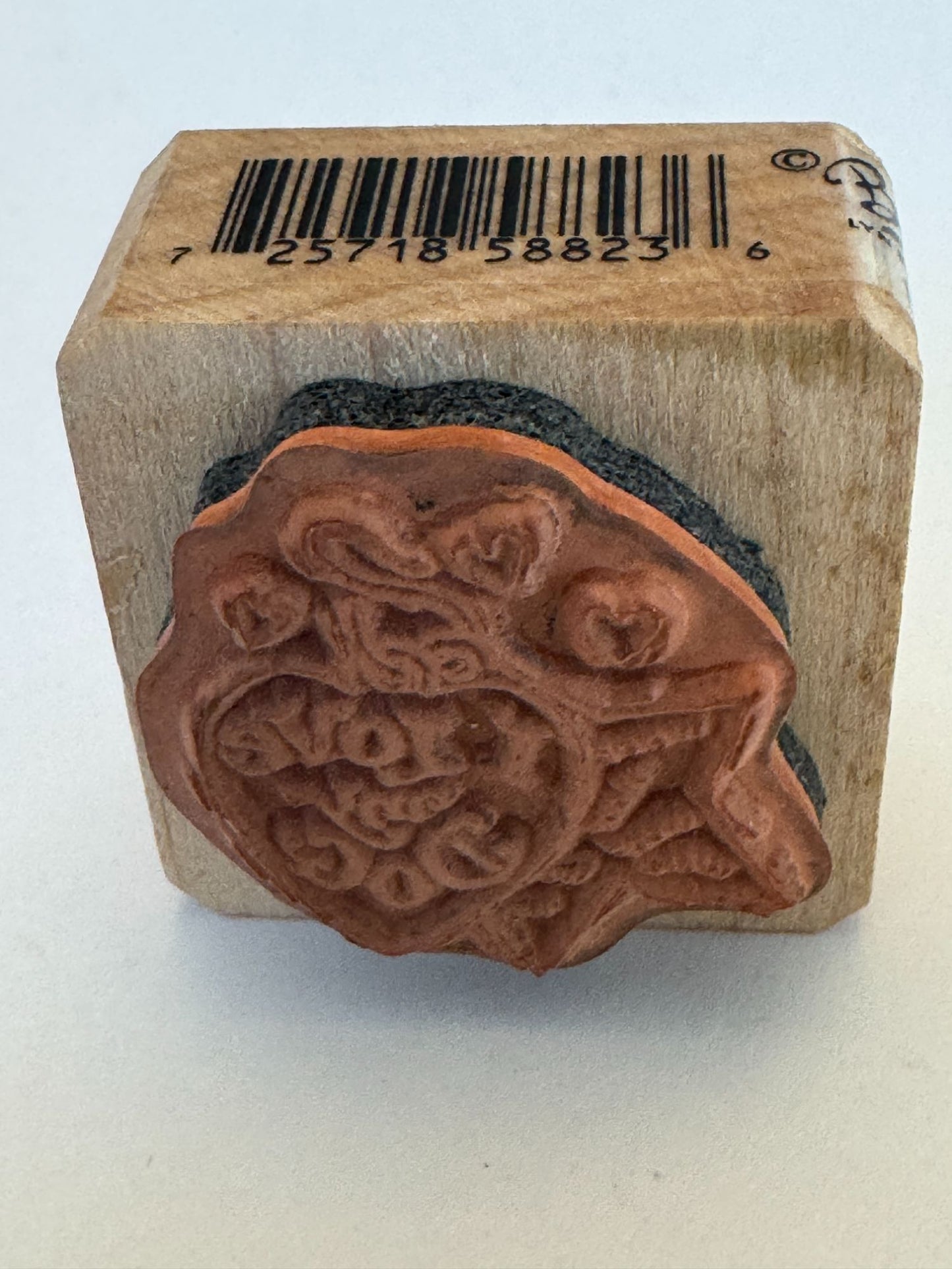 Inkadinkado Rubber Stamp Bouji Love My Dog Christmas Ornament Woof Star