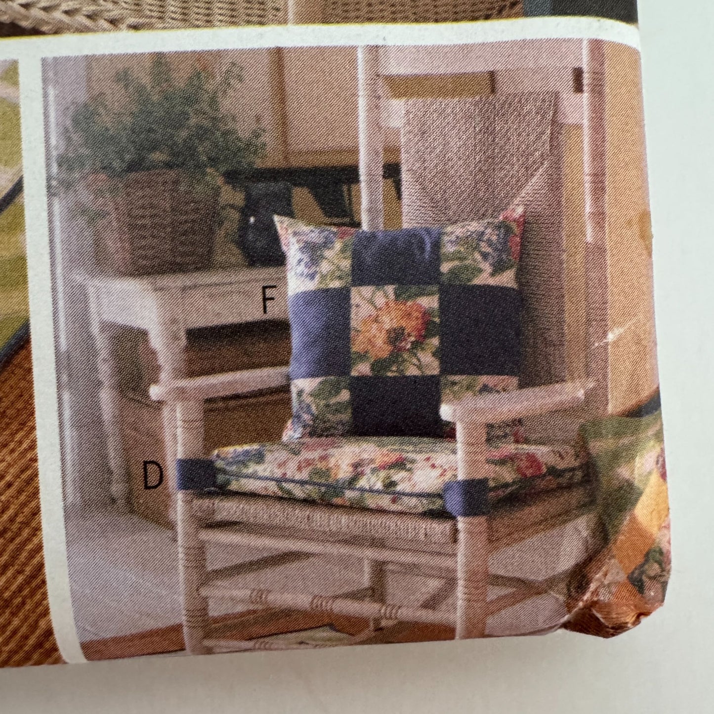 Butterick Sewing Pattern 6108 Waverly Sun Room Sofa Cushion Pillow Chair Cover