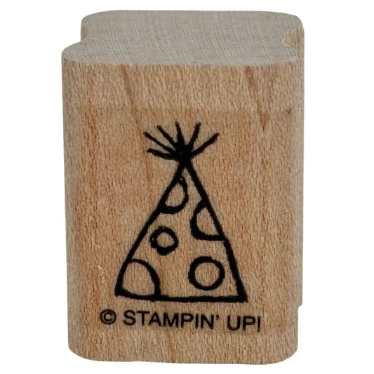 Stampin Up Rubber Stamp Hat Birthday Party Hat Celebration Polka Dots Cardmaking