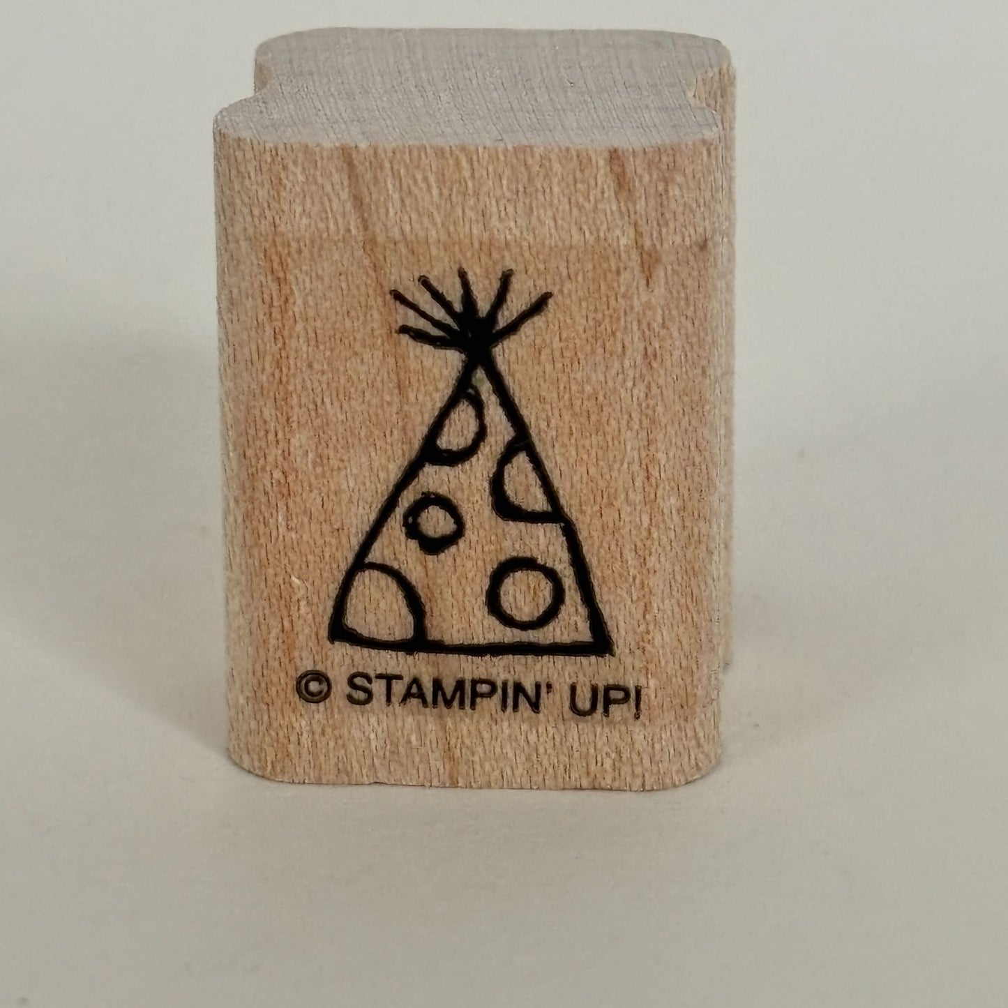 Stampin Up Rubber Stamp Hat Birthday Party Hat Celebration Polka Dots Cardmaking