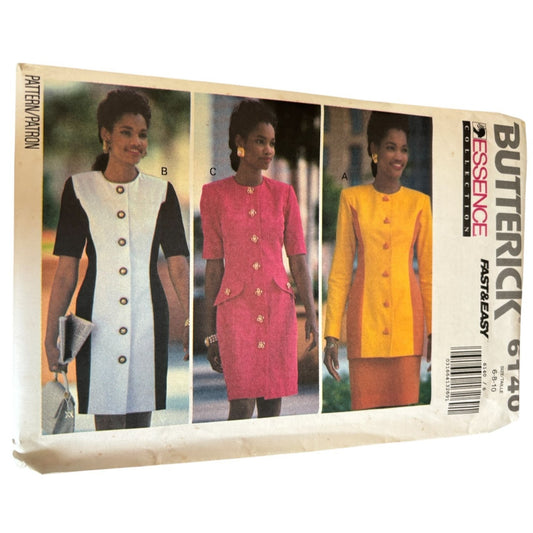 Butterick Sewing Pattern 6140 Misses Dress Tunic Skirt Work Career Uncut 6 8 10