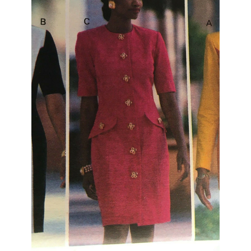 Butterick Sewing Pattern 6140 Misses Dress Tunic Skirt Work Career Uncut 6 8 10