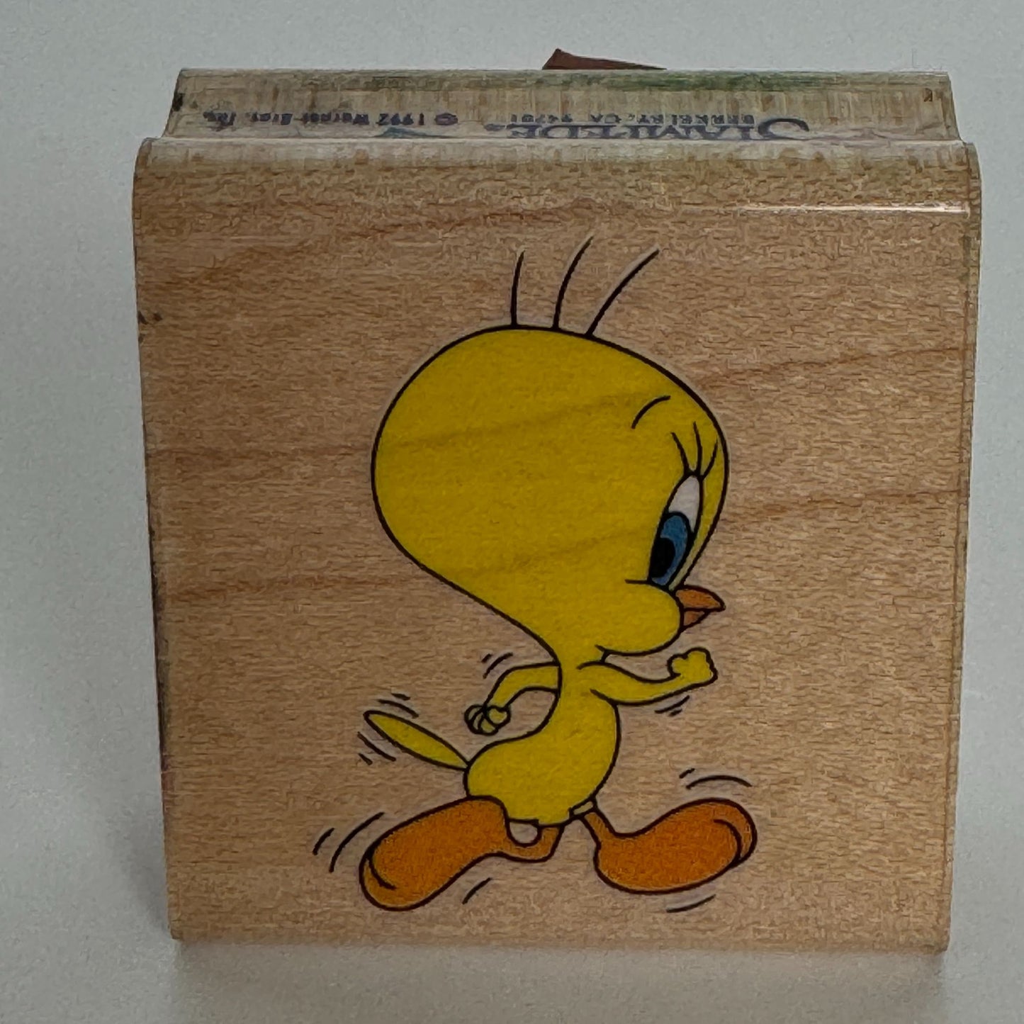 Rubber Stampede Rubber Stamp Looney Tunes Tweety Bird On The Run Jogging Cartoon