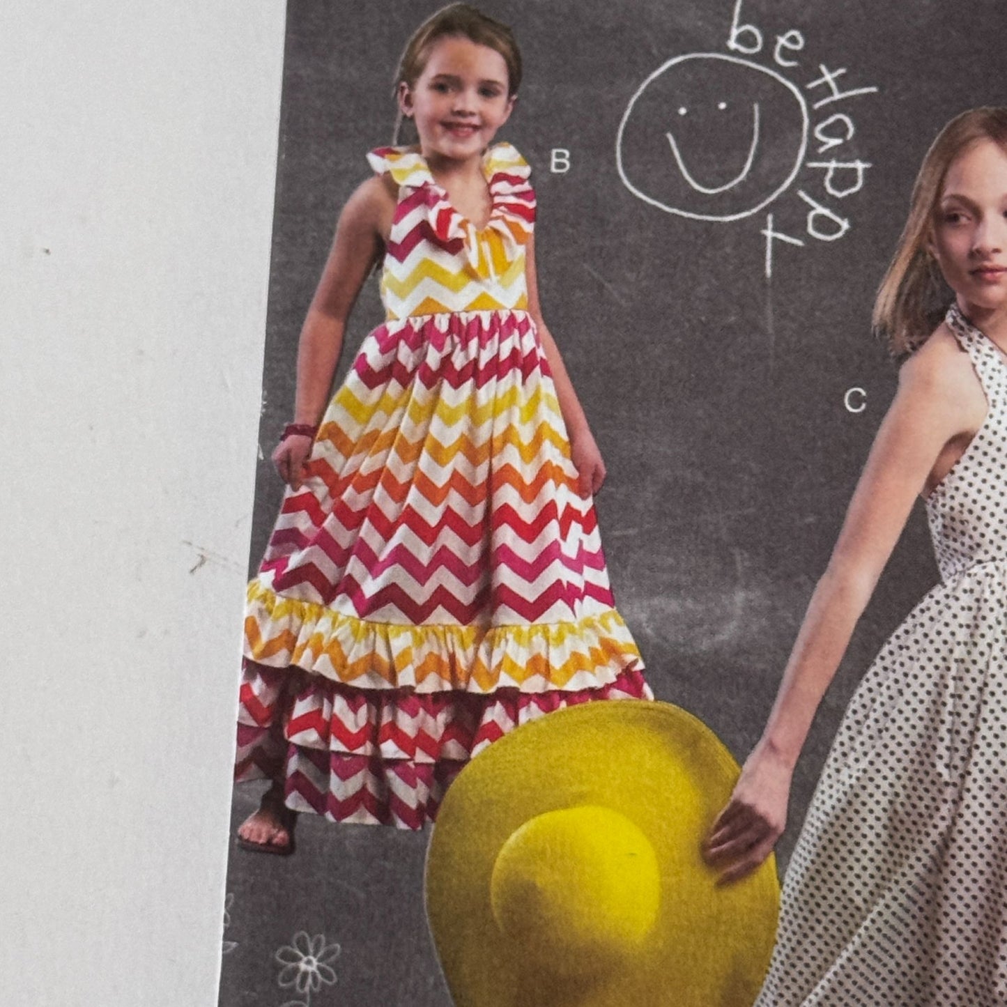 McCalls Sewing Pattern M6736 Girls Maxi Dress Easy Boho Summer Ruffle 7-14 Uncut Sleeveless
