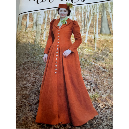 McCalls Sewing Pattern M8123 Long Dress Coat Historical Victorian 14-22 Clayton