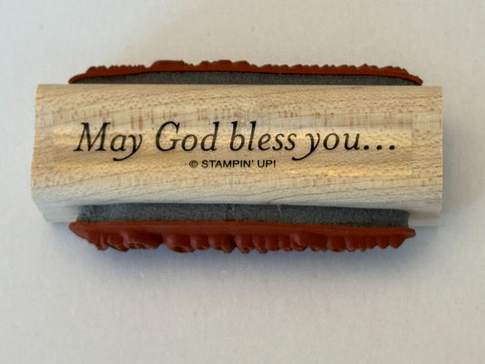 Stampin Up Rubber Stamp On Your First Communion and May God Bless You Catholic
