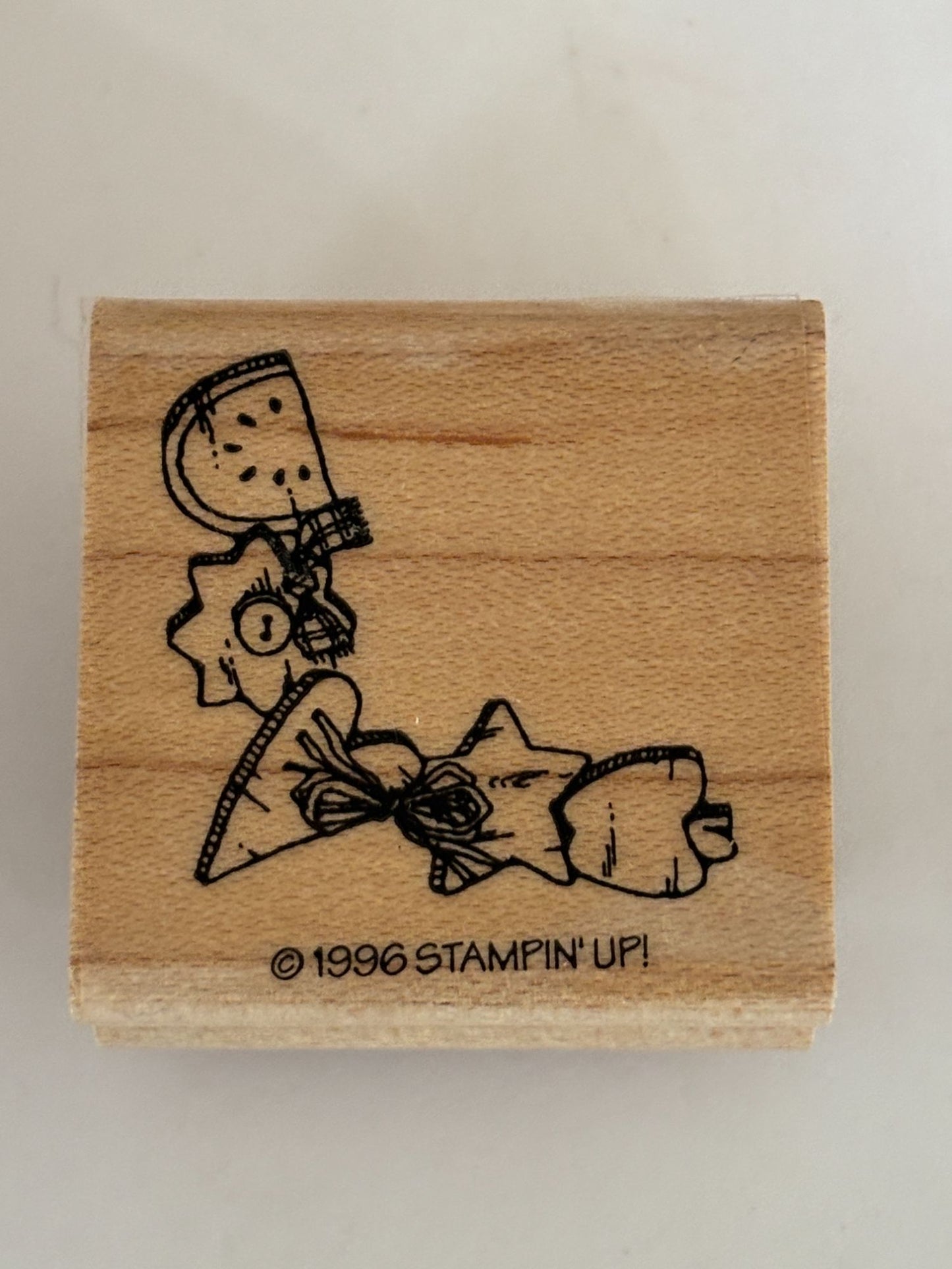 Stampin Up Rubber Stamp Corner Country Buttons Quilting Sewing Notions Crafter