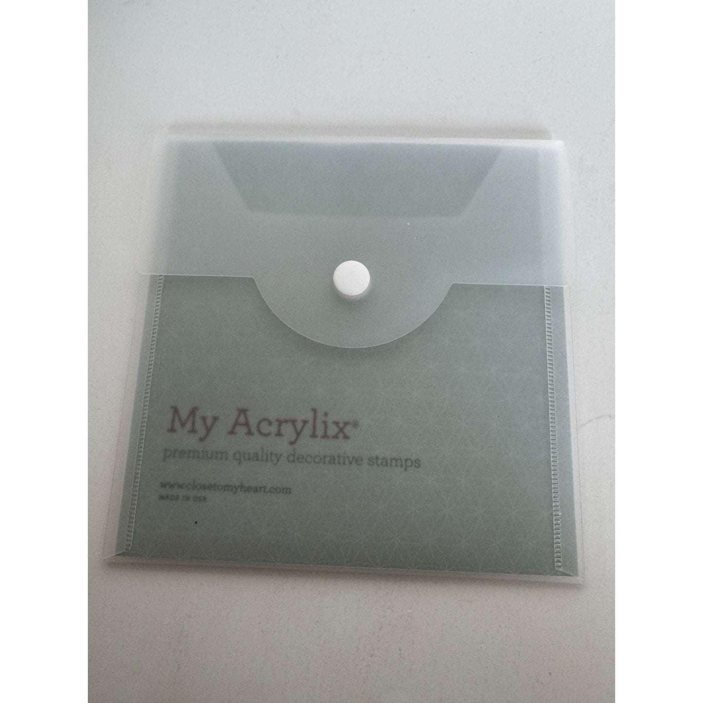 CTMH My Acrylix Acrylic Stamp Set Day In Review Journaling Record Month C1622