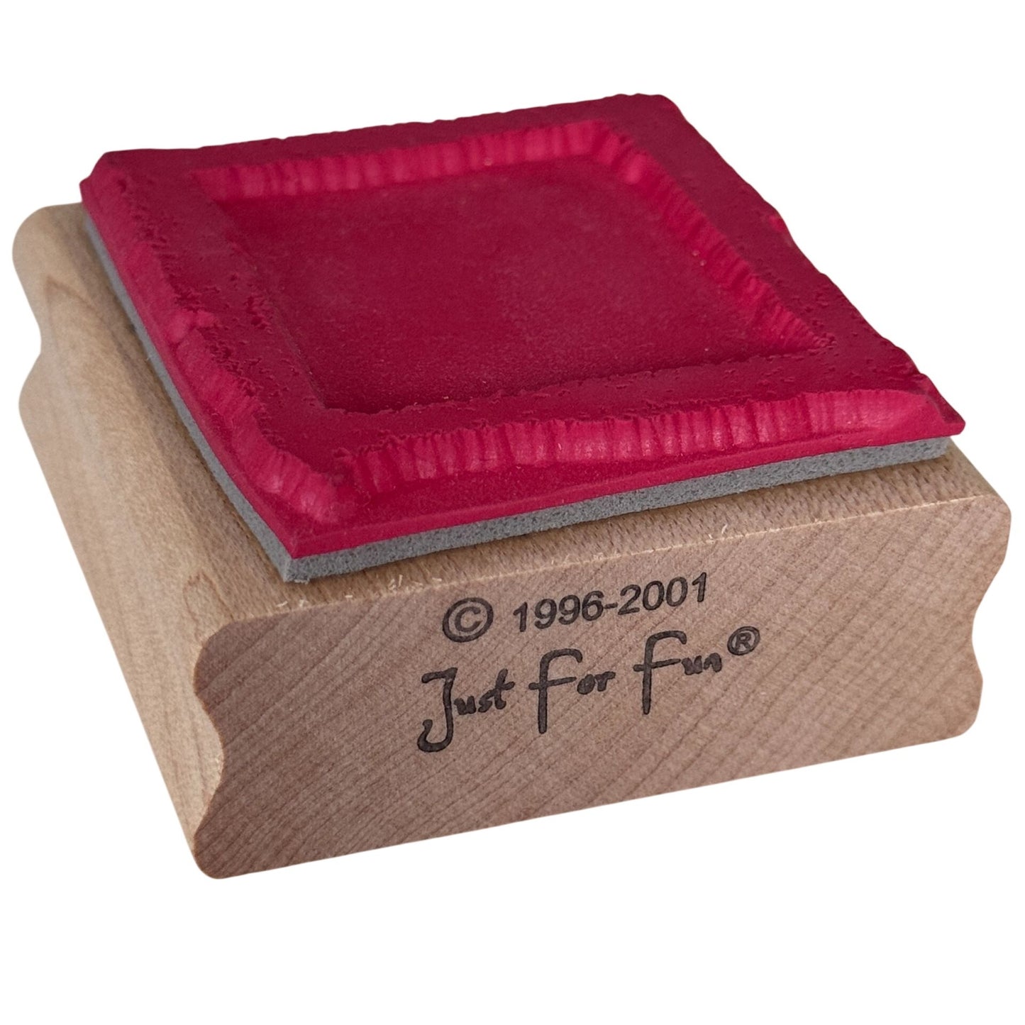 Just For Fun Rubber Stamp Square Minimalist Texture Frame Card Making Background