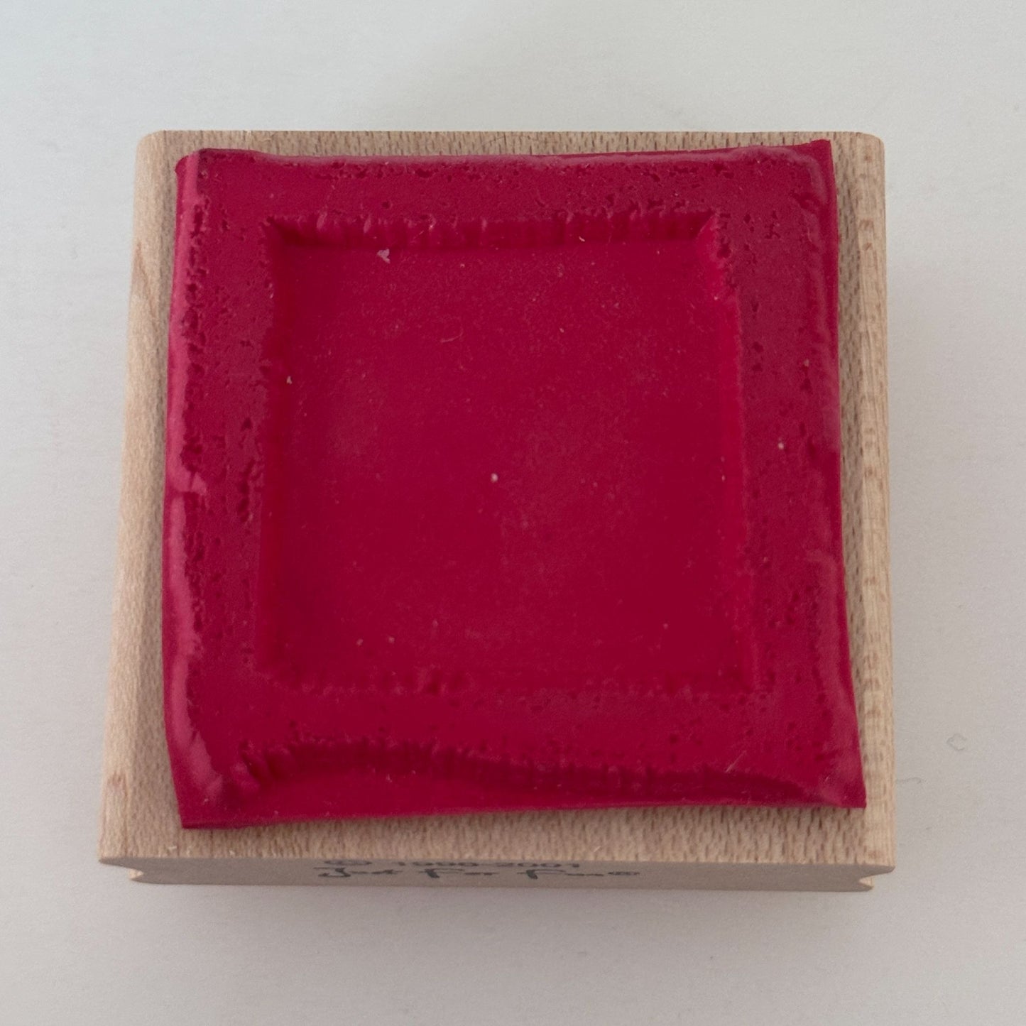 Just For Fun Rubber Stamp Square Minimalist Texture Frame Card Making Background