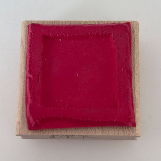 Just For Fun Rubber Stamp Square Minimalist Texture Frame Card Making Background