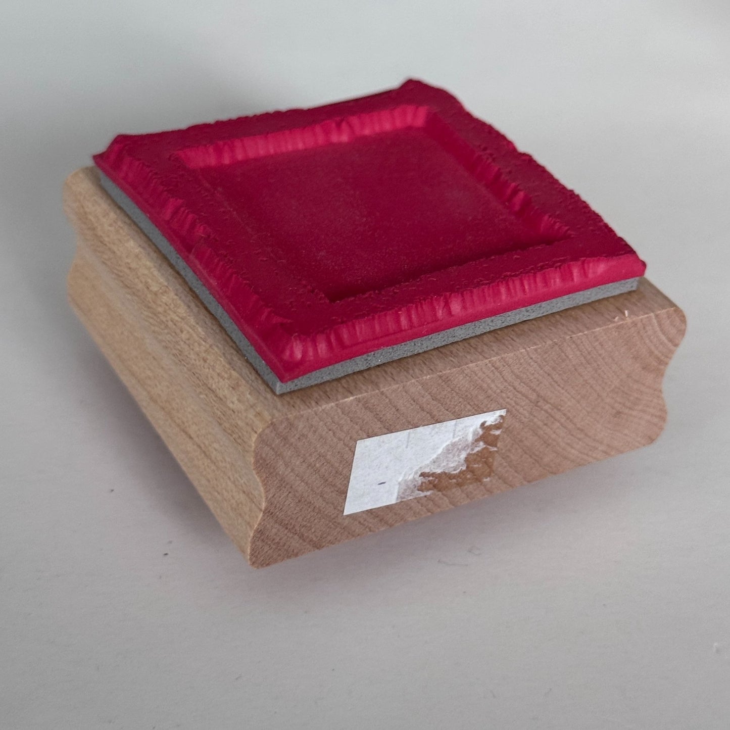 Just For Fun Rubber Stamp Square Minimalist Texture Frame Card Making Background