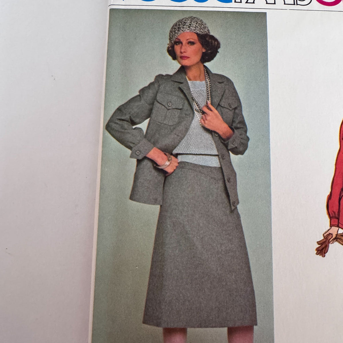 Vogue Sewing Pattern 1306 Paris Original Pierre Balmain Jacket Skirt Suit 10 Uncut 1970s