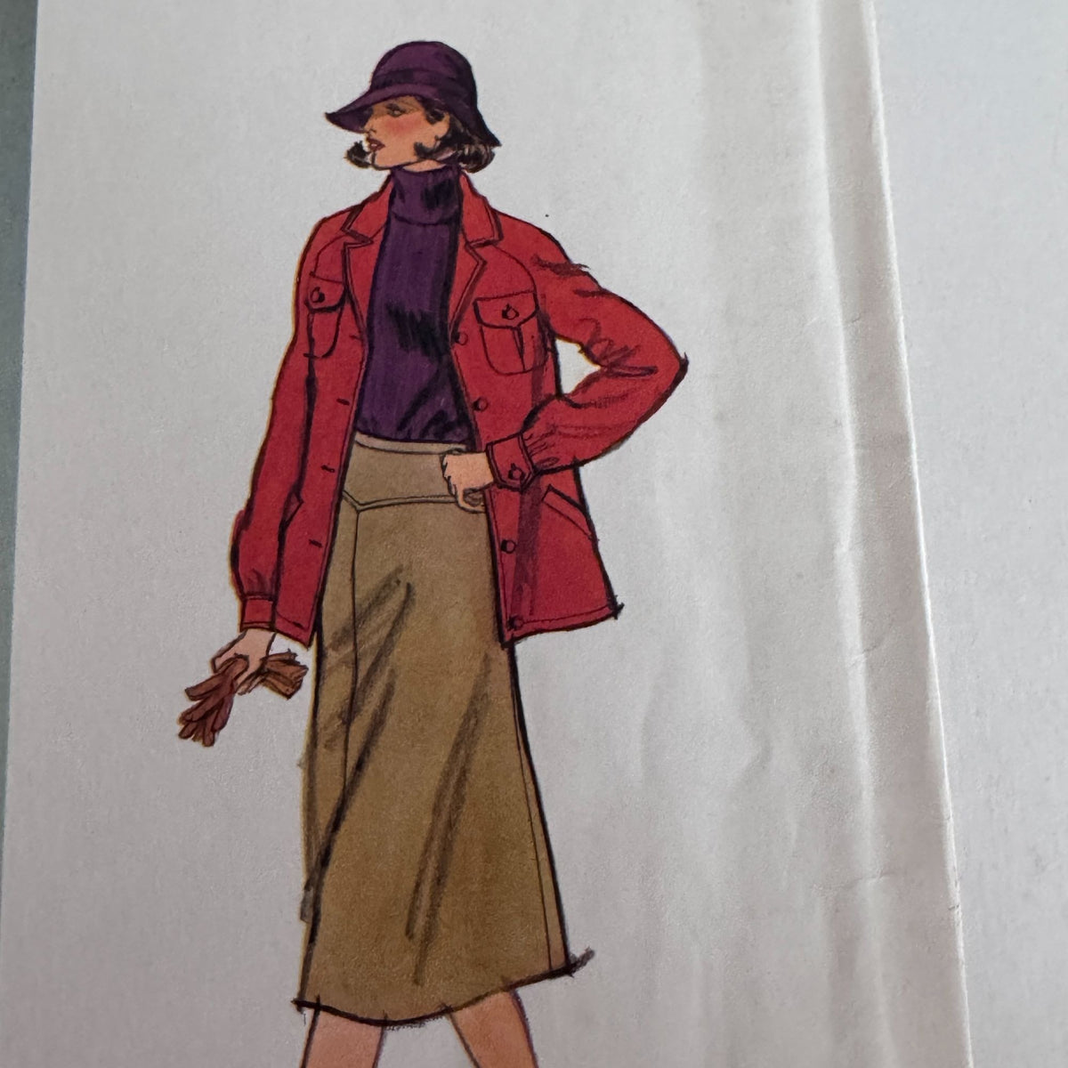Vogue Sewing Pattern 1306 Paris Original Pierre Balmain Jacket Skirt Suit 10 Uncut 1970s