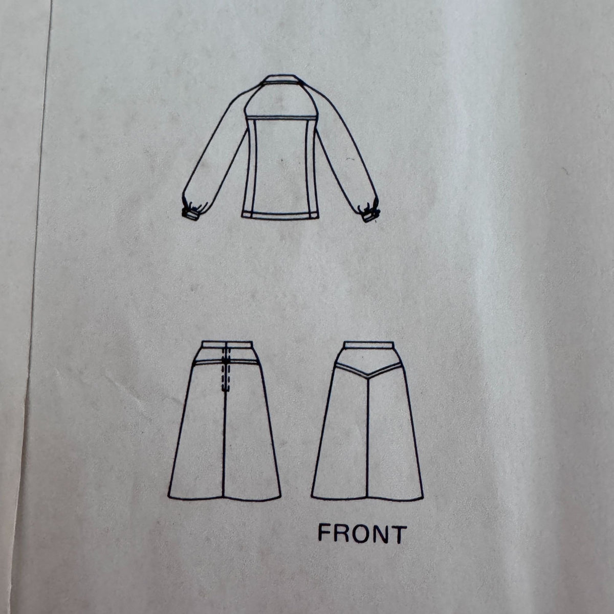 Vogue Sewing Pattern 1306 Paris Original Pierre Balmain Jacket Skirt Suit 10 Uncut 1970s