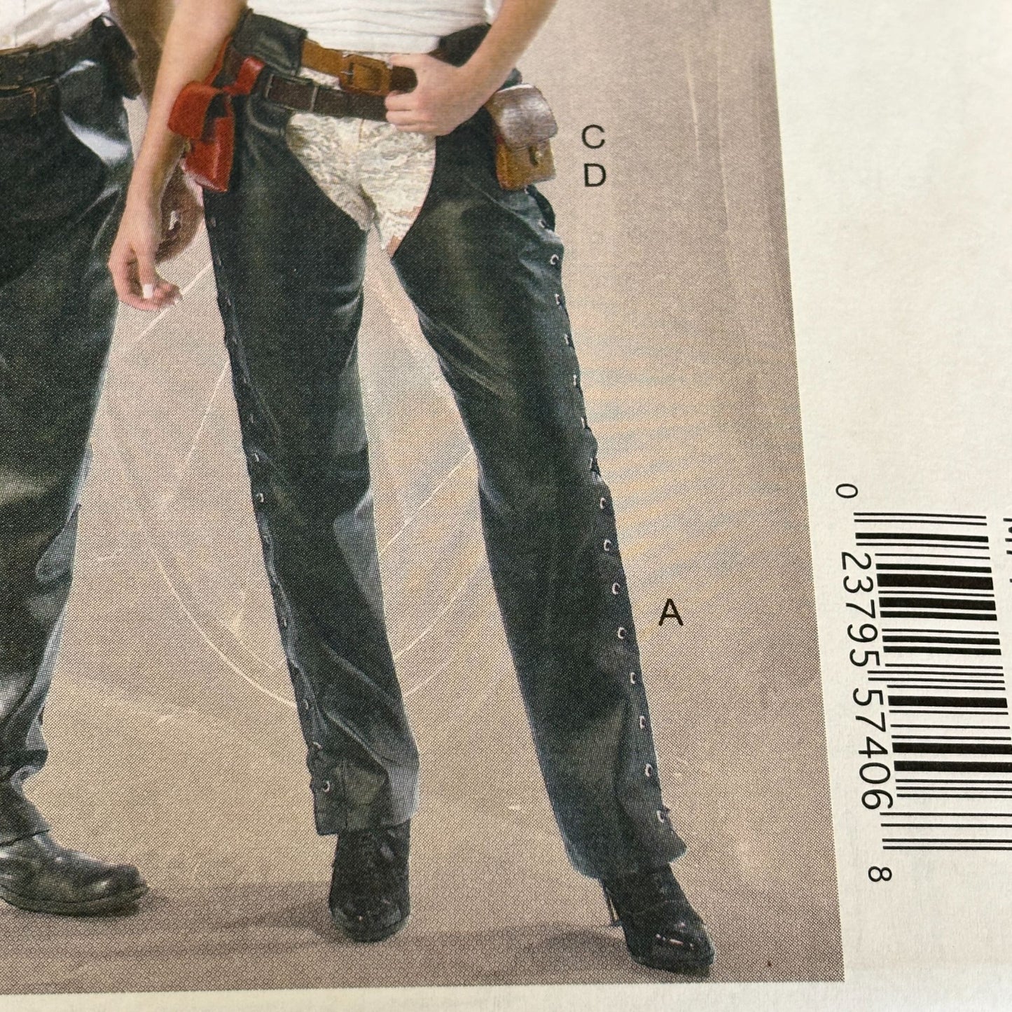 McCalls Sewing Pattern M7176 Steampunk Accessories Chaps Harness Holster Cosplay Costume Unisex Uncut