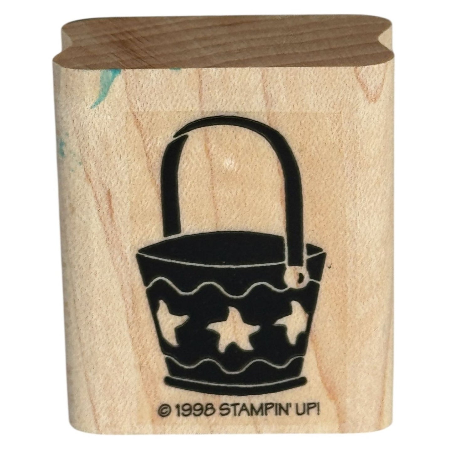 Stampin Up Rubber Stamp Beach Sand Pail Starfish Summer Vacation Card Making