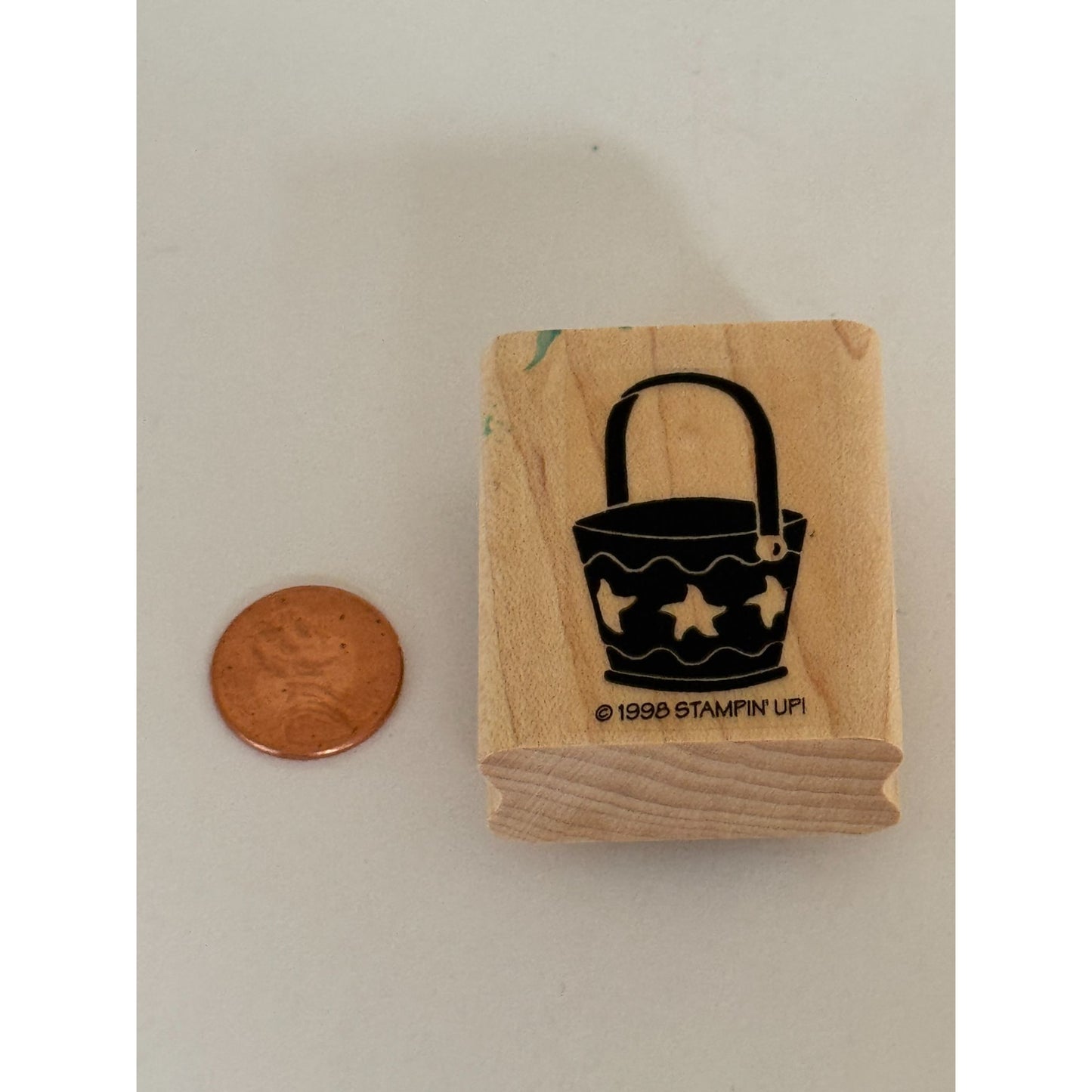 Stampin Up Rubber Stamp Beach Sand Pail Starfish Summer Vacation Card Making