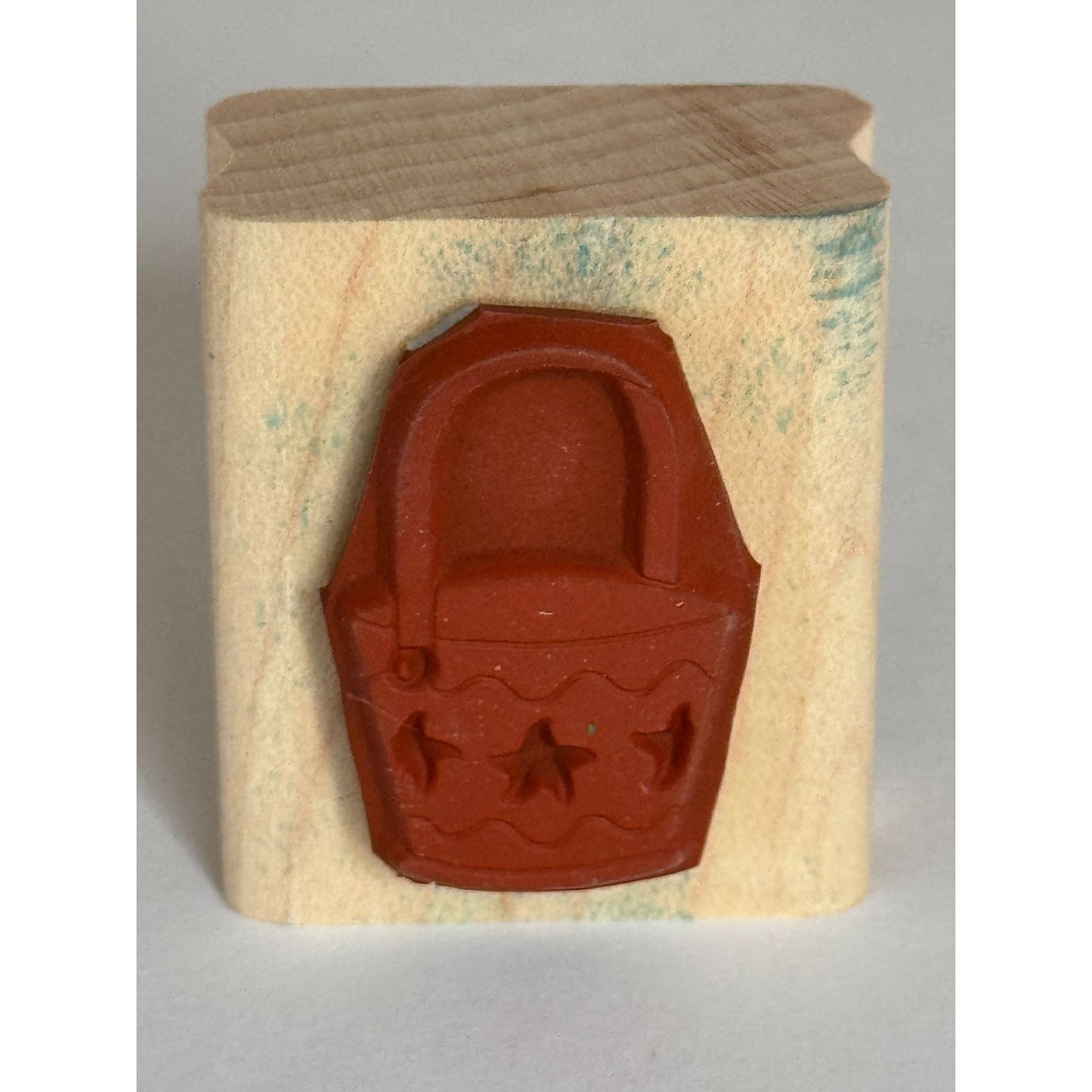 Stampin Up Rubber Stamp Beach Sand Pail Starfish Summer Vacation Card Making