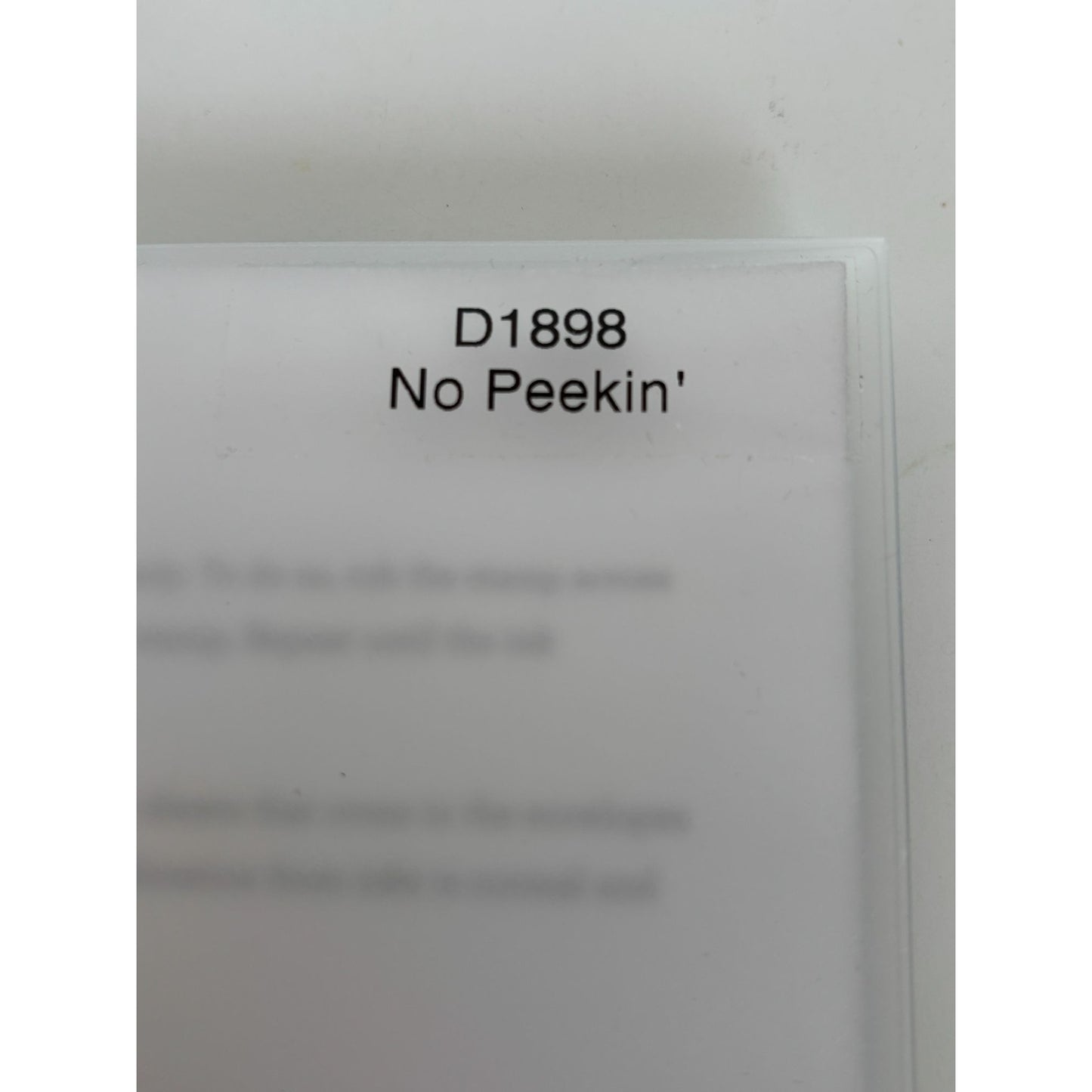 CTMH My Acrylix Acrylic Stamp Set No Peeking Gift Tag Card Making Christmas To