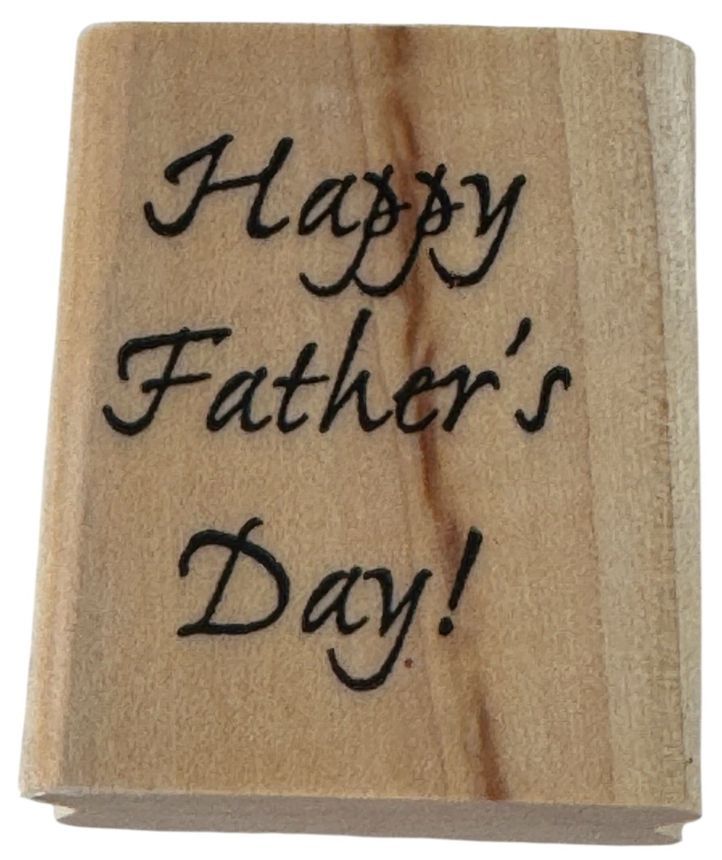 Stampin Up Rubber Stamp Happy Fathers Day Card Making Craft Dad Wood Mounted