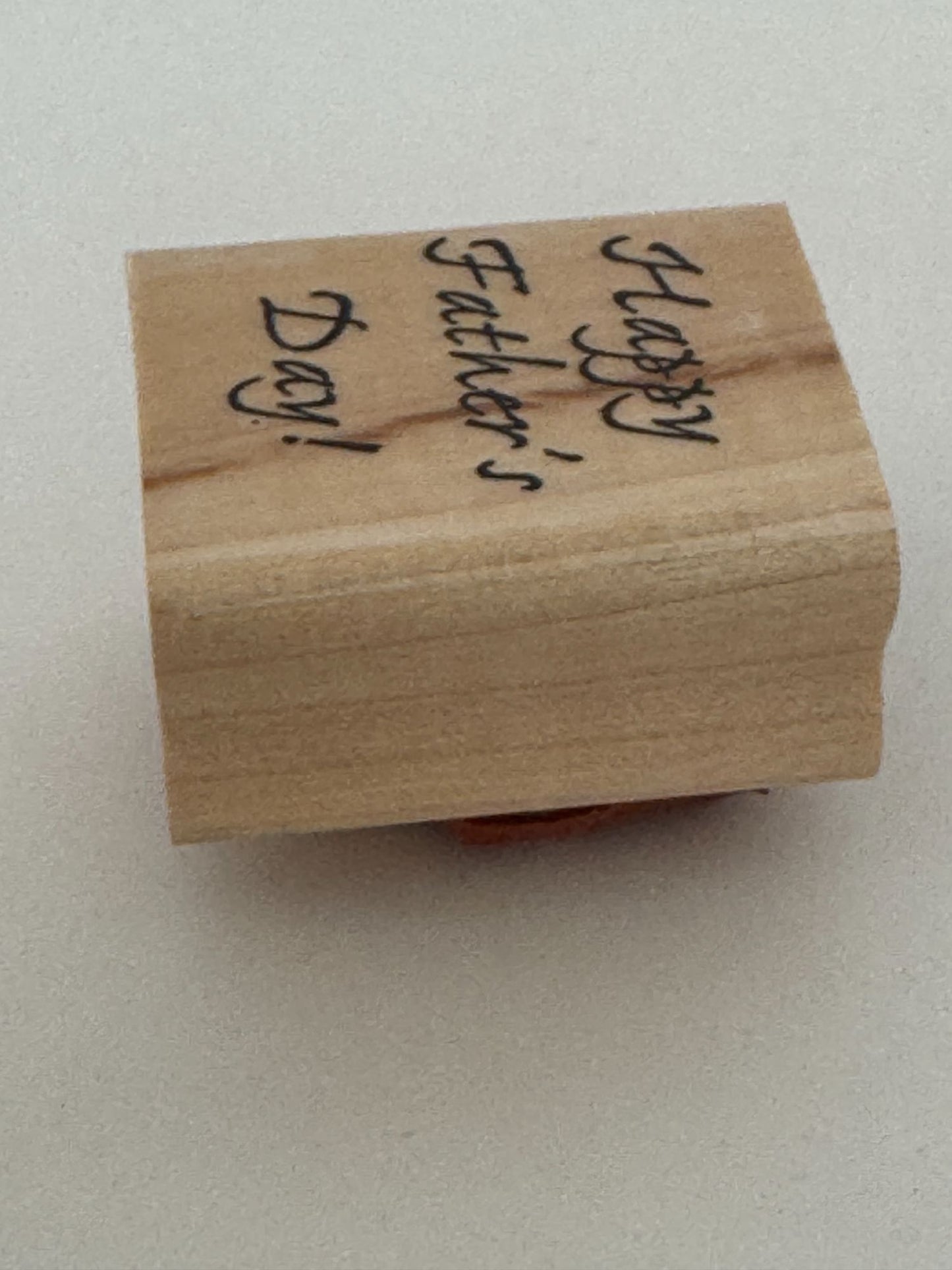 Stampin Up Rubber Stamp Happy Fathers Day Card Making Craft Dad Wood Mounted