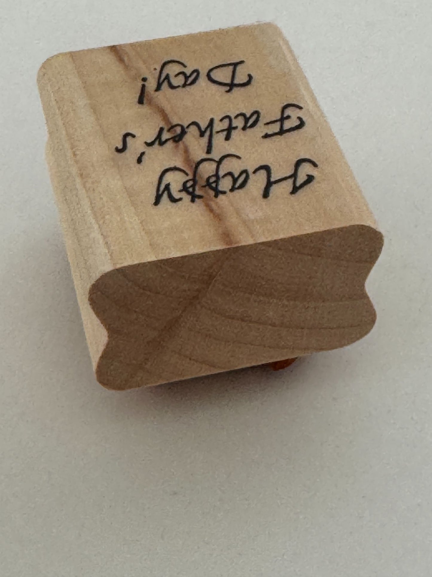 Stampin Up Rubber Stamp Happy Fathers Day Card Making Craft Dad Wood Mounted