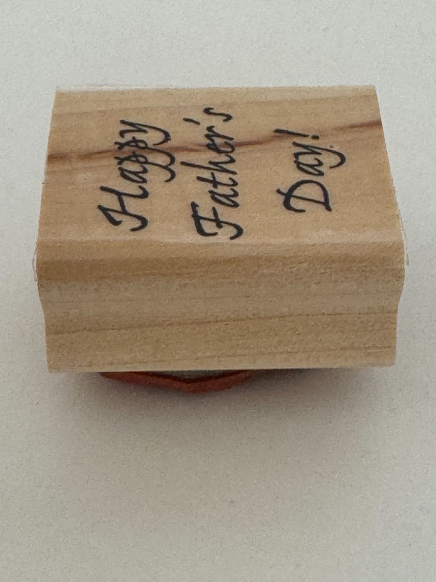 Stampin Up Rubber Stamp Happy Fathers Day Card Making Craft Dad Wood Mounted