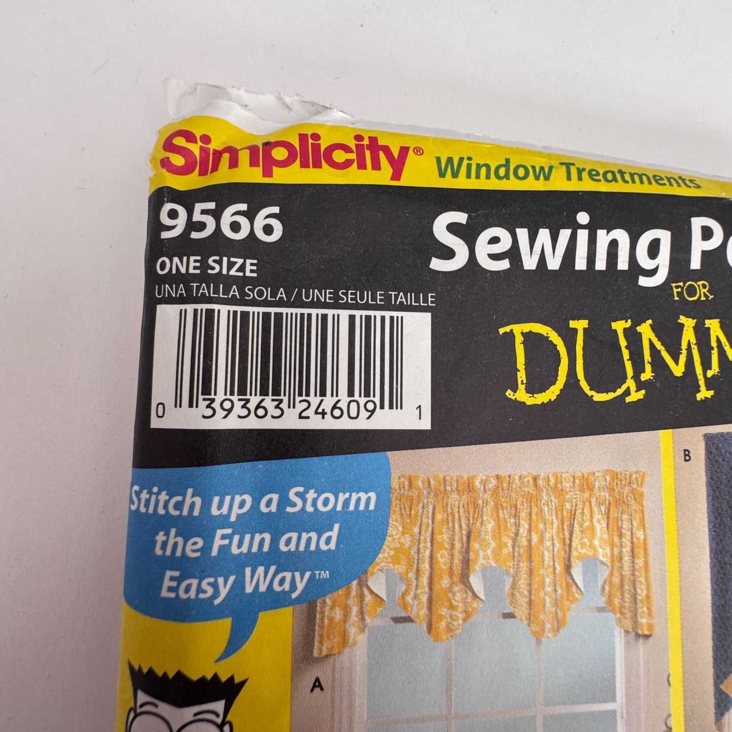 Simplicity Sewing Pattern 9566 Window Treatments Curtains Valances Home Decor Drapes Uncut