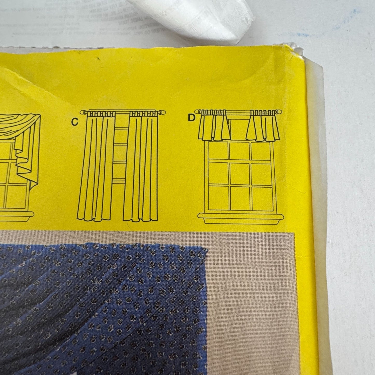 Simplicity Sewing Pattern 9566 Window Treatments Curtains Valances Home Decor Drapes Uncut