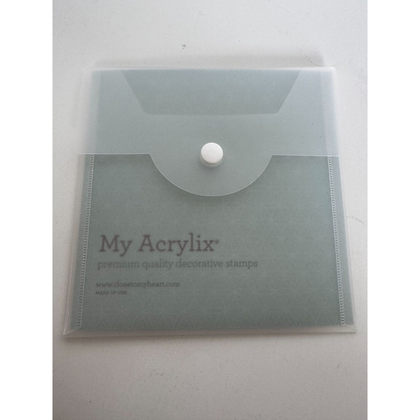 CTMH My Acrylix Acrylic Stamp Set A Bunch of Thanks Best Buds Flower Vase Pun