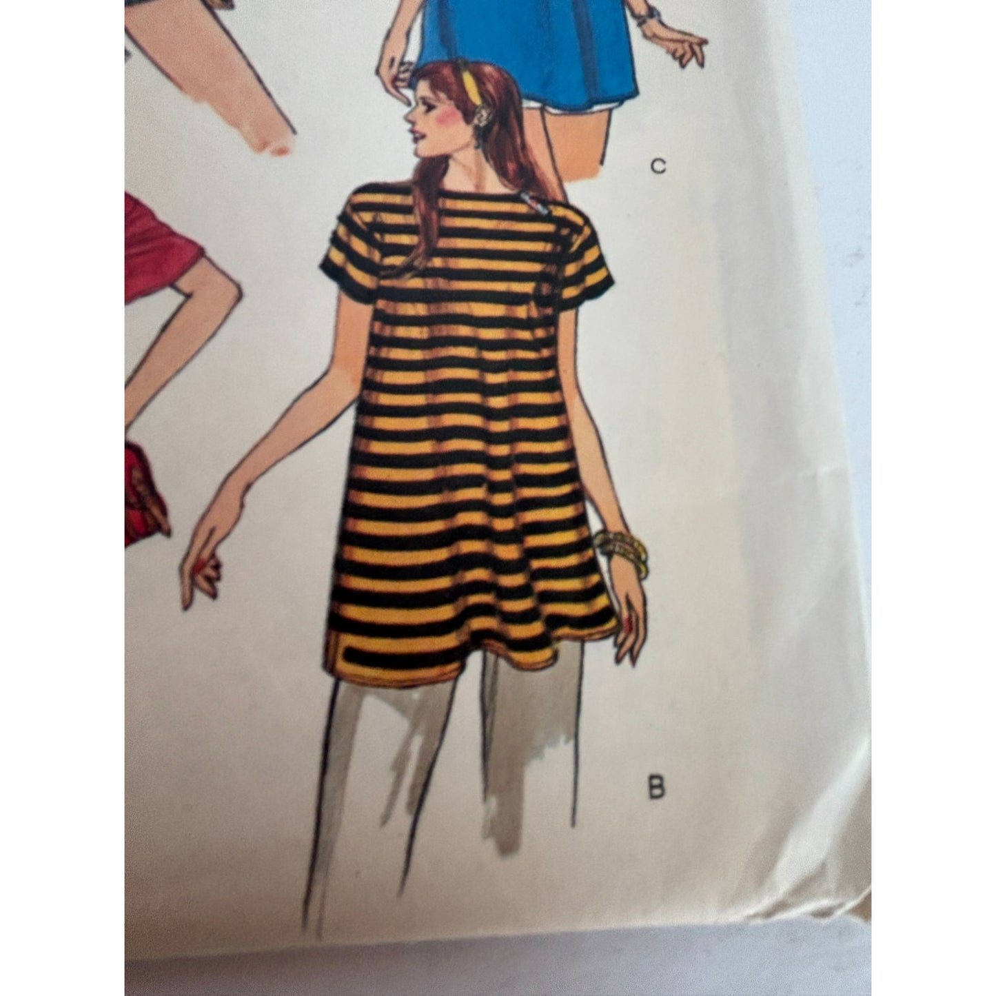 Vogue Sewing Pattern 7596 Misses Long T-Shirt Tunic Style Casual Medium 12 14 UC