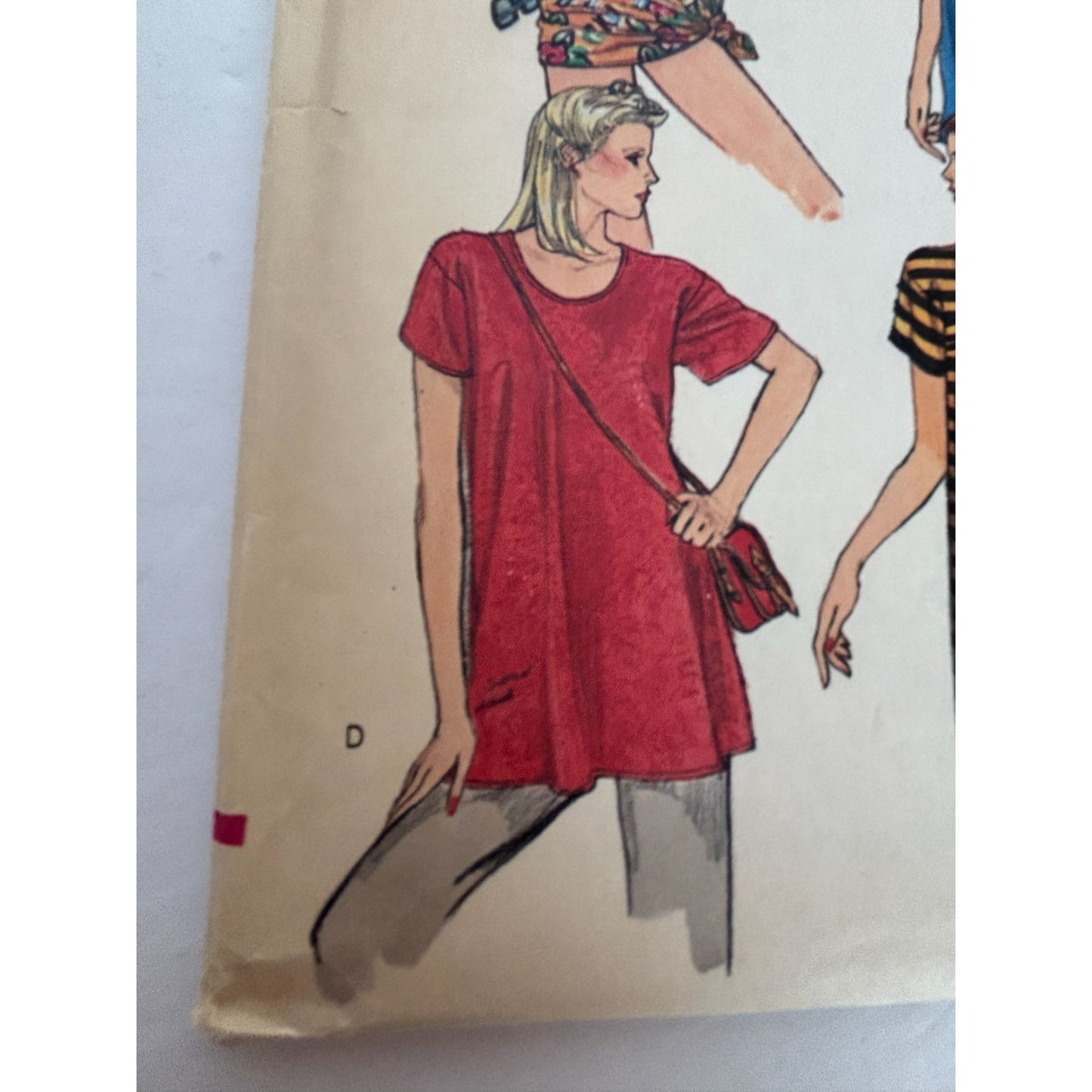 Vogue Sewing Pattern 7596 Misses Long T-Shirt Tunic Style Casual Medium 12 14 UC
