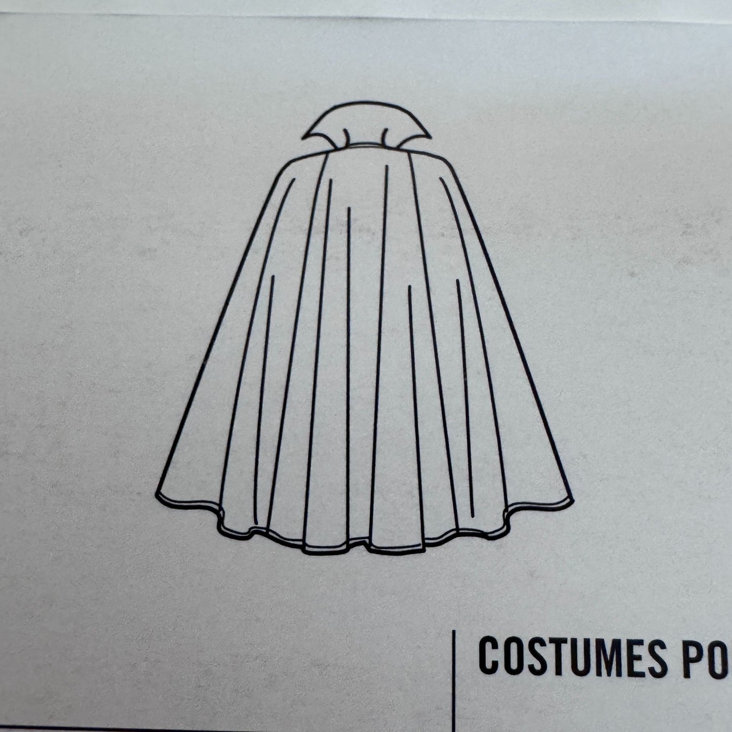 Simplicity Sewing Pattern 0897 Pirate Dracula Halloween Costume Cape XS-XL Uncut Easy Mens Misses