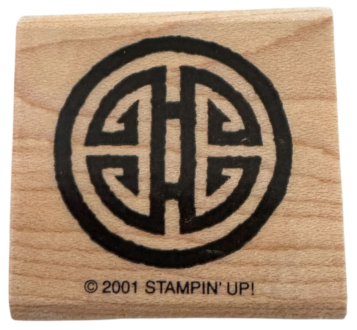 Stampin Up Rubber Stamp Long Life Symbol Shou Good Fortune Longevity Health Asia