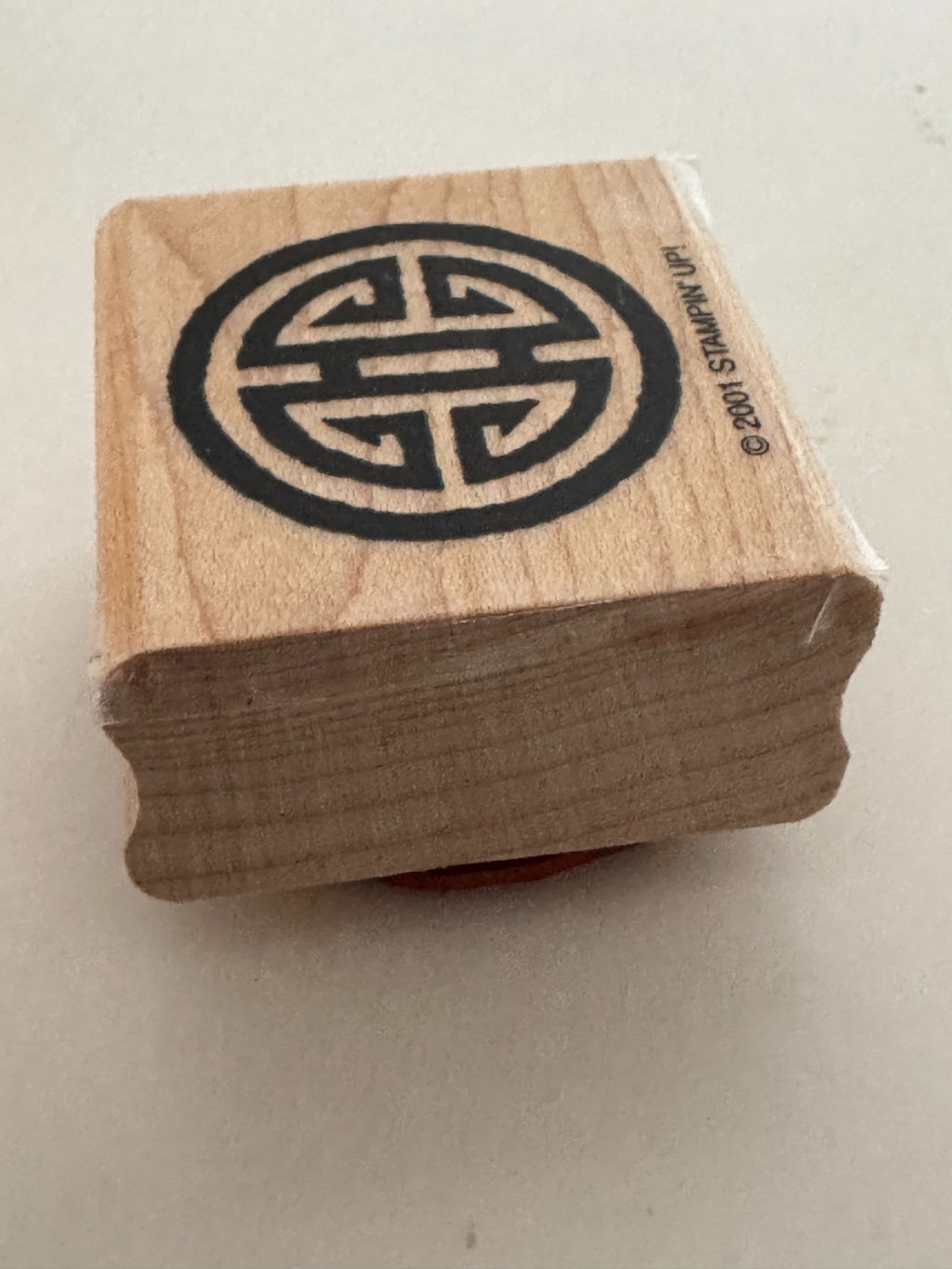 Stampin Up Rubber Stamp Long Life Symbol Shou Good Fortune Longevity Health Asia