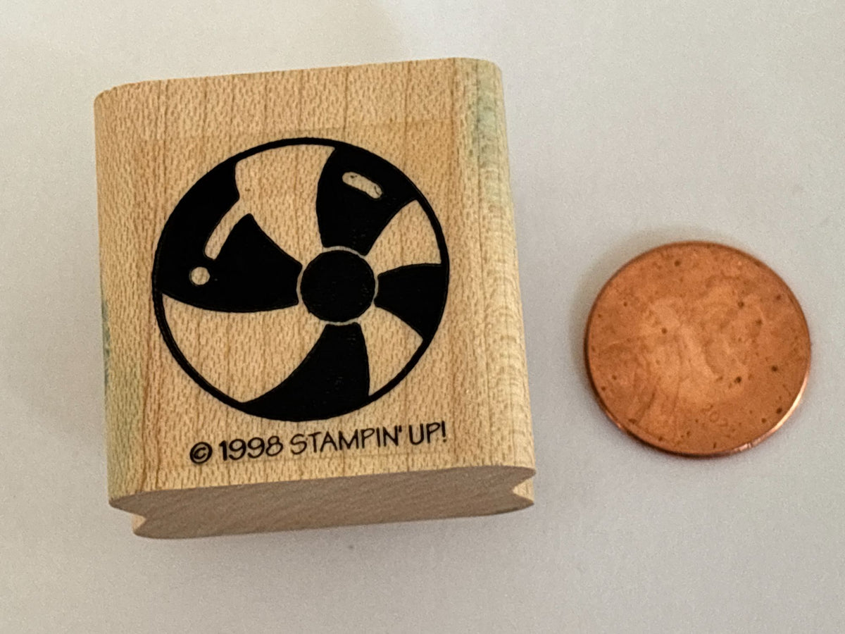 Stampin Up Rubber Stamp Beach Ball Summer Family Vacation Play Card Making Craft