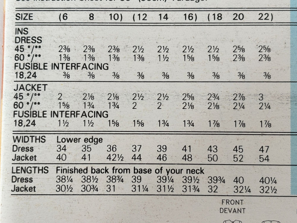 Butterick Sewing Pattern 6627 Misses Jacket Sheath Dress Work 90s Easy 6 8 10 UC