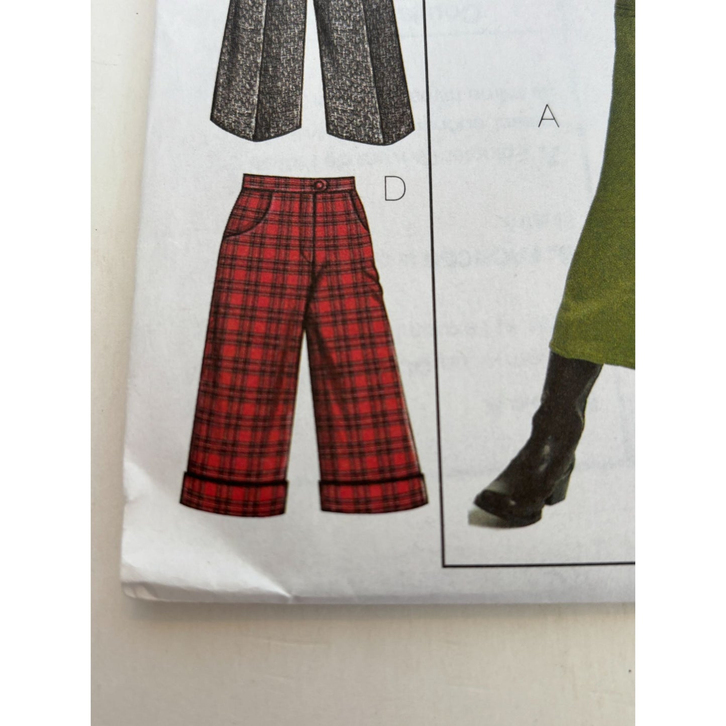 Butterick Sewing Pattern B4848 Girls Plus Sizes Easy Gaucho Pants and Pants UC