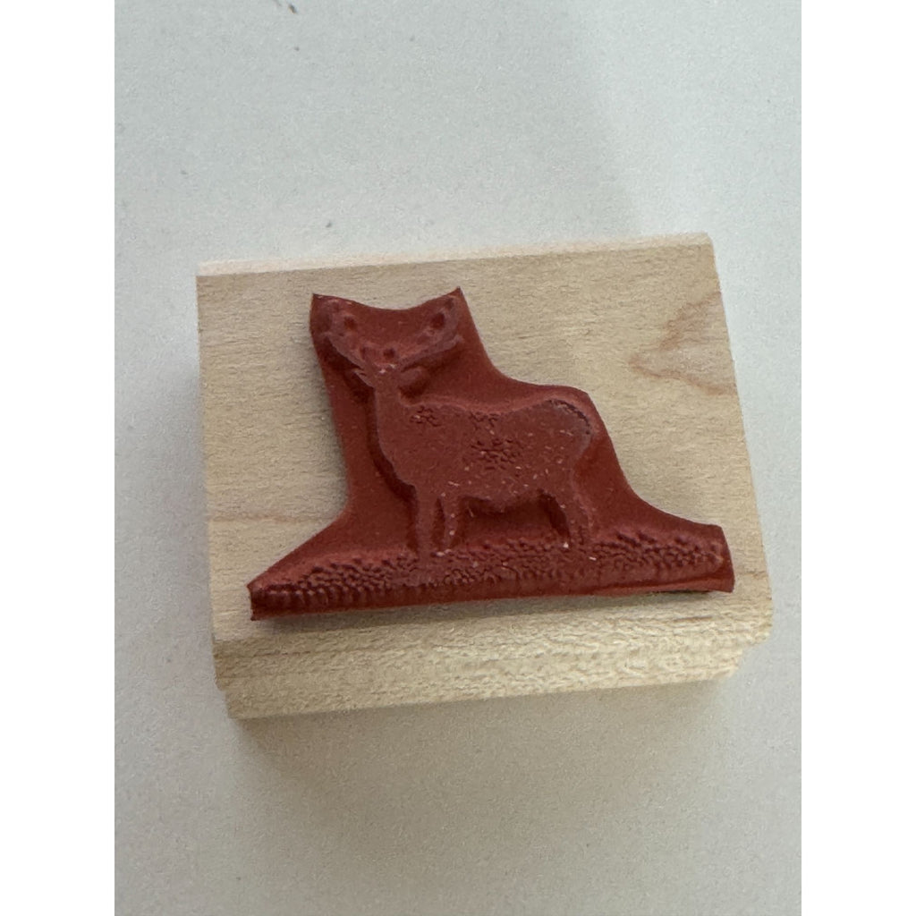 Stampscapes Rubber Stamp Buck Large Deer Hunting Silhouette Nature Outdoors 009B